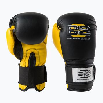 Boxerské rukavice Division B-2 černo-žluté DIV-TG01