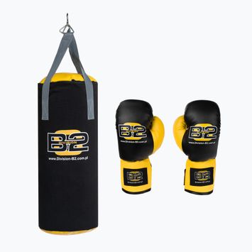 DIVISION B-2 dětský boxerský set 7kg pytel + 6oz boxerské rukavice černá DIV-JBS0002