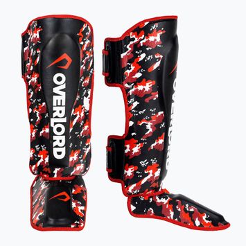 Chrániče holenních kostí Overlord Fighter červené 301002-R/M