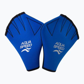 Plavecké rukavice AQUA-SPEED modré