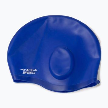 Plavecká čepice AQUA-SPEED Ear Cap Comfort modrá