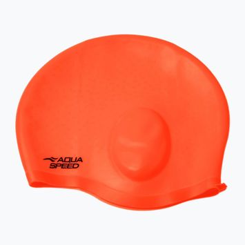 Plavecká čepice AQUA-SPEED Ear Cap Comfort oranžová