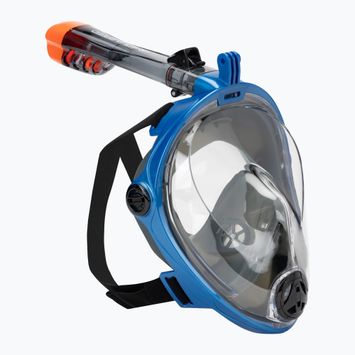 Celoobličejová šnorchlovací maska  AQUA-SPEED Spectra 2.0 černá/modrá