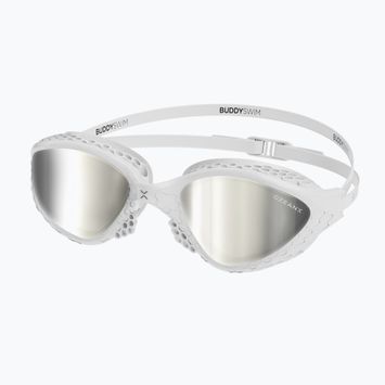 Plavecké brýle BuddySwim OzeanX Mirror white / silver