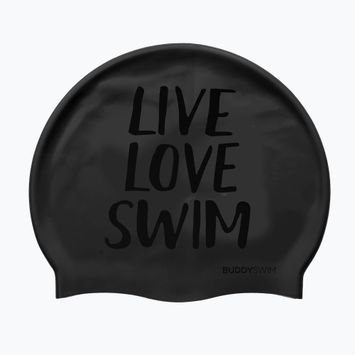 Plavecká čepice BuddySwim LLS Silicone black