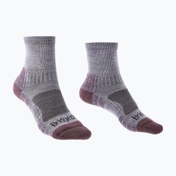 Dámské ponožky Bridgedale Lightweight Merino Performance 3/4 Crew Original heather/damson