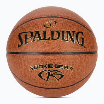 Basketbalový míč Spalding Rookie Gear Leather oranžový velikost 5