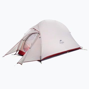 Trekový stan pro 1 osobu  Naturehike Cloud Up light grey/red