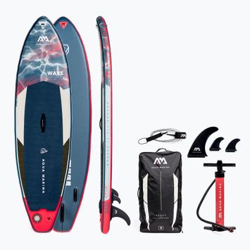 Prkno SUP Aqua Marina Wave - Surf iSUP, 2,65 m/10 cm, s vodítkem tmavě modré BT-22WA