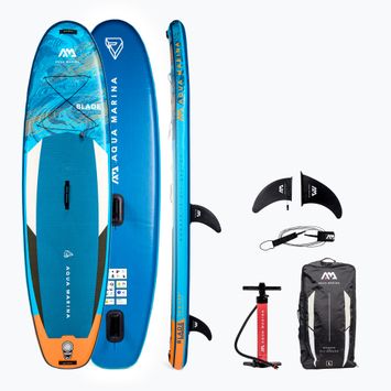 Prkno SUP Aqua Marina Blade - Windsurf iSUP 3,2m/12cm s vodítkem pro surfování (bez plachet) modré BT-22BL