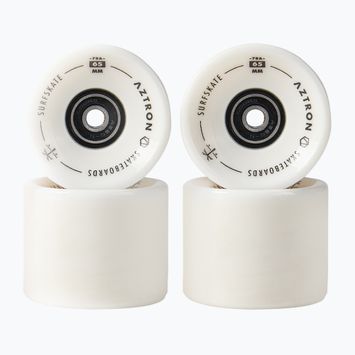 Kolečka ke skateboardu Aztron Surfskate 65 mm / 78A 4 szt. bright white