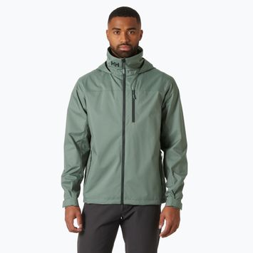 Pánská jachtařská bunda Helly Hansen Crew Hooded 2.0 grey cactus