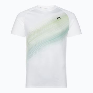 Pánské tenisové tričko HEAD Performance bílo-zelené 811413WHXP