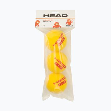 HEAD Tip Červené pěnové dětské tenisové míčky 3 ks žluté 578363