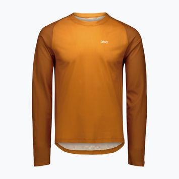 Pánský cyklistický dres longsleeve  POC Motion Air Jersey bauxite brown