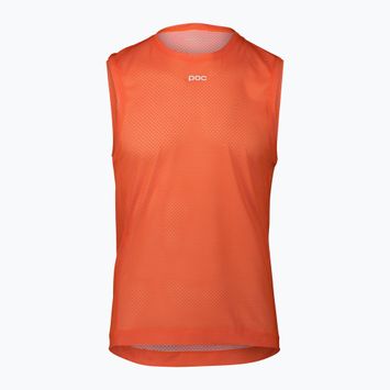 Pánské cyklistické tílko tank top tričko  POC Air Indoor Vest zink orange
