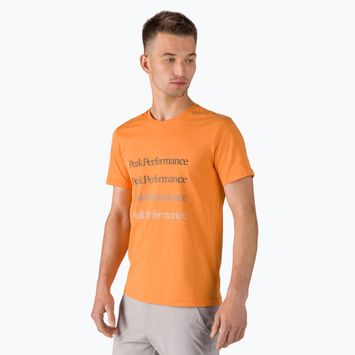 Pánské trekingové tričko Peak Performance Ground Tee oranžové G77284170