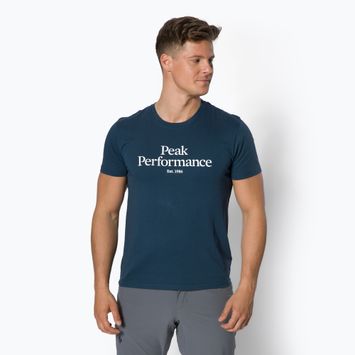 Pánské trekingové tričko Peak Performance Original Tee tmavě modré G77266180