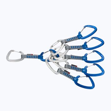 Sada expresek MAMMUT Crag Wire 10 cm 6ks stříbrno-modrách