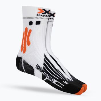 Pánské běžecké ponožky X-Socks Run Speed Two 4.0 arctic white/trick orange