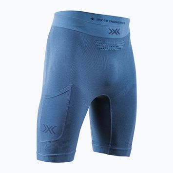 Pánské termošortky X-Bionic Xceed Run Tights slate blue/marine