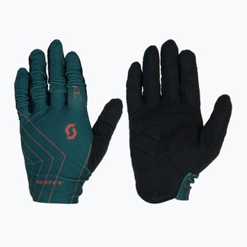 Pánské cyklistické rukavice SCOTT RC Team aruba green/braze orange