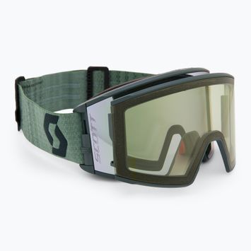 Lyžařské brýle SCOTT React AMP Pro soft green/black/amp pro white chrome/pro green