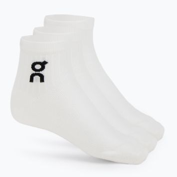Ponožky On Running Logo Sock Mid 3 pary white