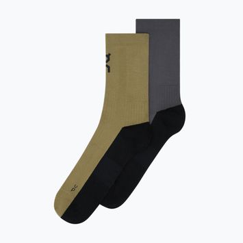 Ponožky On Trail High 2 pairs olive/eclise