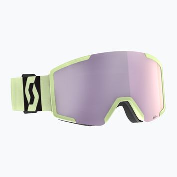 Lyžařské brýle SCOTT Shield AMP Pro acid yellow/amp pro lavender chrome