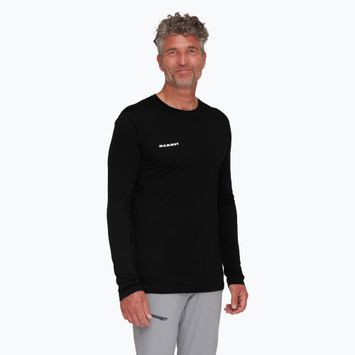 Pánské tričko Longsleeve Mammut Tree Wool FL black 01690