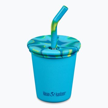 Dětský hrnek Klean Kanteen Kid's Steel Straw Lid 296 ml hawaian ocean