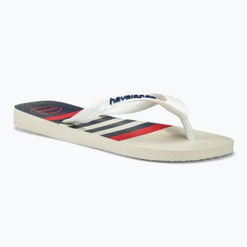 Žabky Havaianas Top Nautical bílá / bílá / námořnická modrá