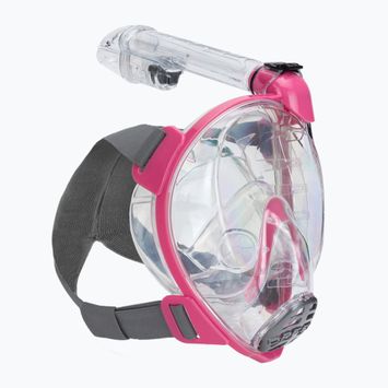Dětská šnorchlovací maska Cressi Baron s celou tváří růžová XDT0360040