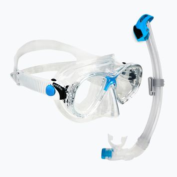 Potápěčská sada Cressi Marea + Seal Dry Jr clear/azure