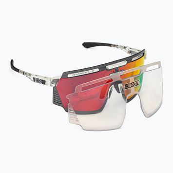 Cyklistické brýle SCICON Aerowatt crystal gloss/scnpp multimirror red EY37060700