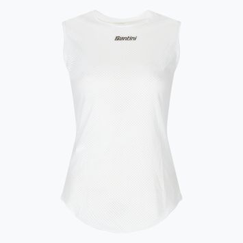 Pánský cyklistický dres bez rukávů Santini Baselayer Lieve white BM002GLLLIEVEBIXS