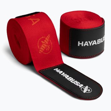 Boxerské bandáže Hayabusa Deluxe Jacquard Handwraps 450 cm red