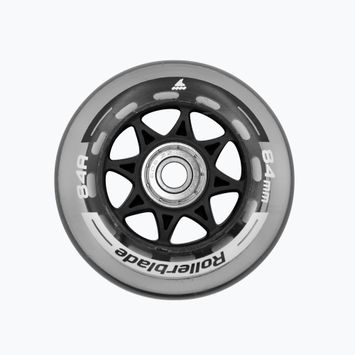 Kolečka pro kolečkové brusle XT 84MM + kolečka pro kolečkové brusle SG7 8 ks šedá 06953400080
