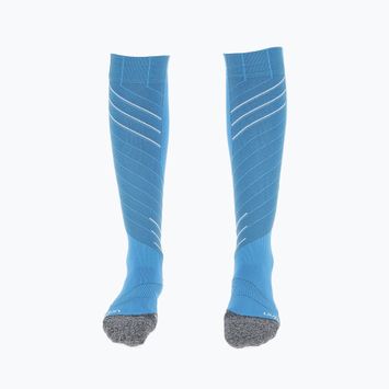 Dámské lyžařské ponožky UYN Ski Race Shape turquoise/white