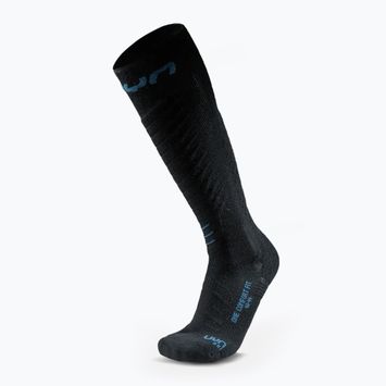 Pánské lyžařské ponožky UYN Ski One Comfort Fit black/blue poseidon