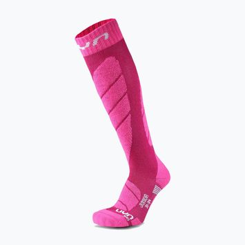 Dětské lyžařské ponožky UYN Junior Ski pink