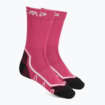 Ponožky CMP Trekking Poly Mid geraneo/bianco