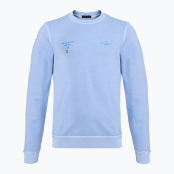 Pánská mikina Aeronautica Militare Girocollo ice blue washed