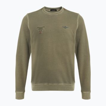 Pánská mikina Aeronautica Militare Girocollo military olive washed