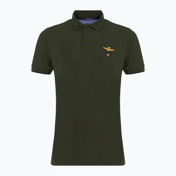 Pánské polo tričko Aeronautica Militare Essential verde scuro