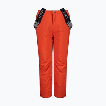 Dětské lyžařské kalhoty CMP červené 3W15994/C589