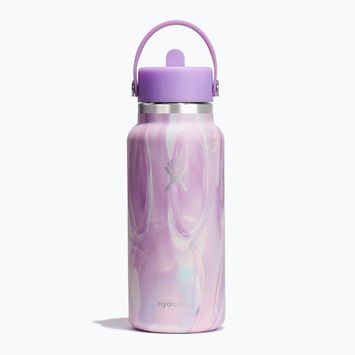 Termoska Hydro Flask Wide Flex Straw Cap Jelly 945 ml purple swirl