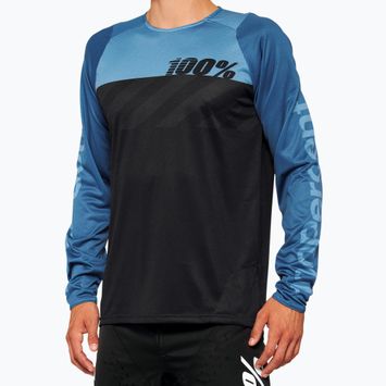 Pánský cyklistický dres 100% R-Core black/blue 40005-00005