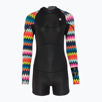 Dámský plavecký neopren Hurley Advant 2 mm Shorty Springsuit chevron